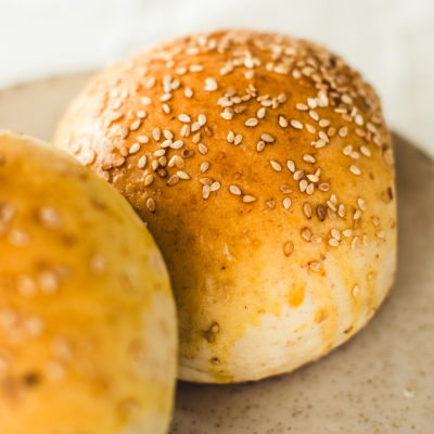 Panes de hamburguesas de harina almendra x 2unid