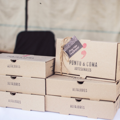 Caja alfajor sin tacc x 6 chocolate blanco y negro