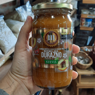 Mermelada de durazno sin azucar sin tacc