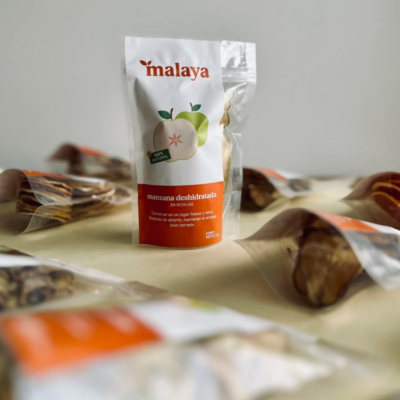 Manzana verde deshidratada