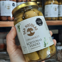 Aceitunas verdes organicas sin tacc