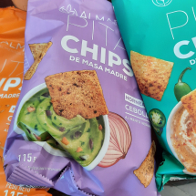 Pita chips cebolla masa madre